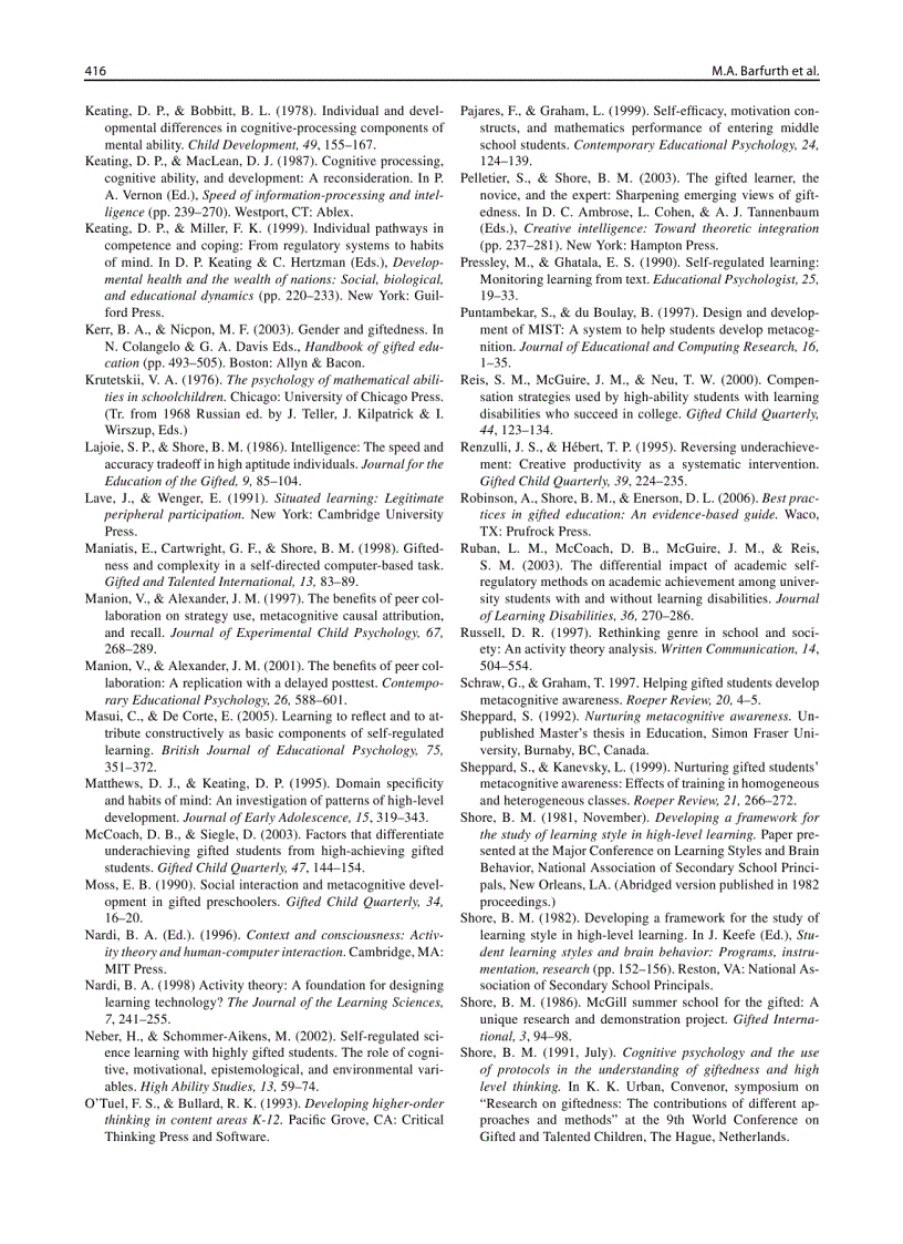 image for page International Handbook on Giftedness