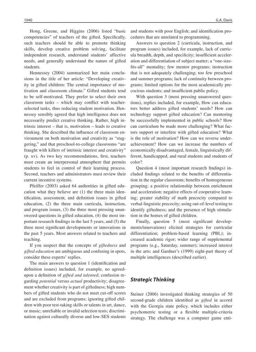 image for page International Handbook on Giftedness