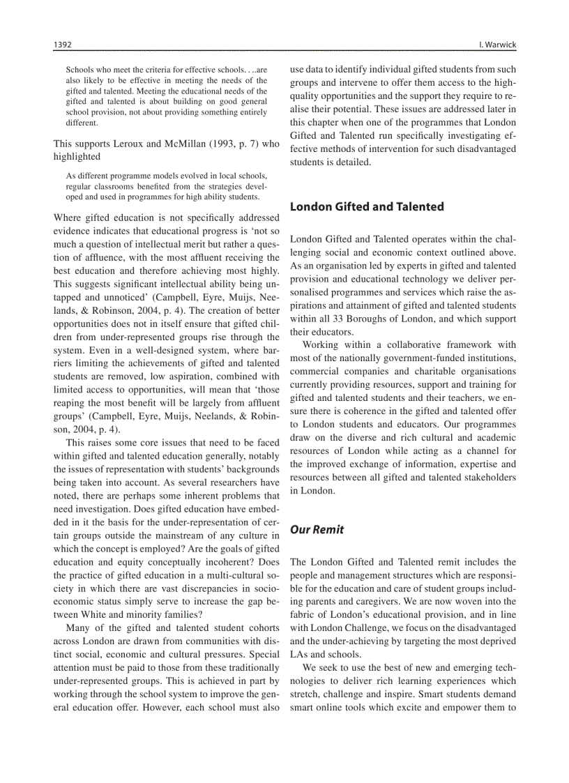 image for page International Handbook on Giftedness