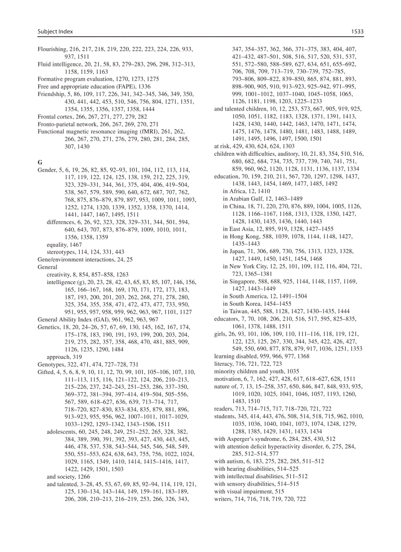 image for page International Handbook on Giftedness