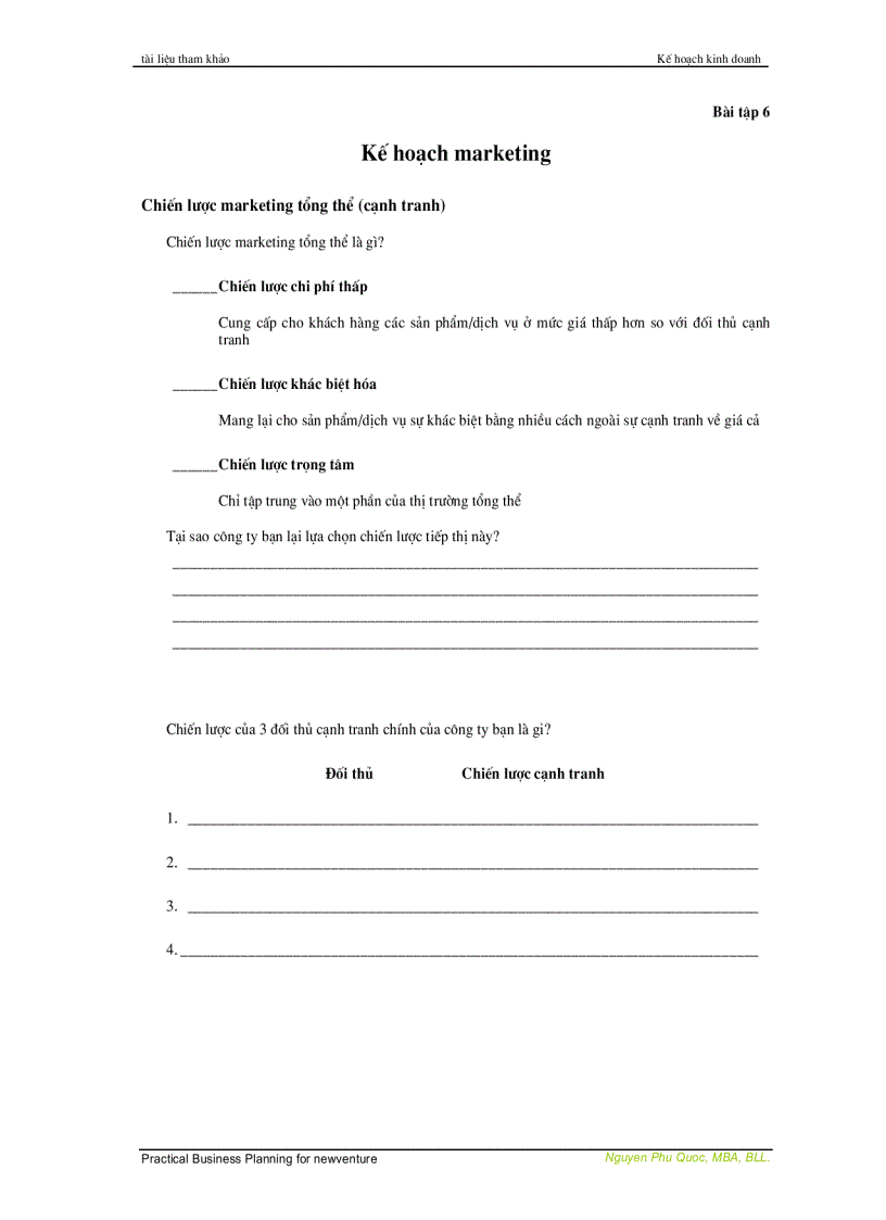 image for page Lập kế hoạch khởi sự kinh doanh