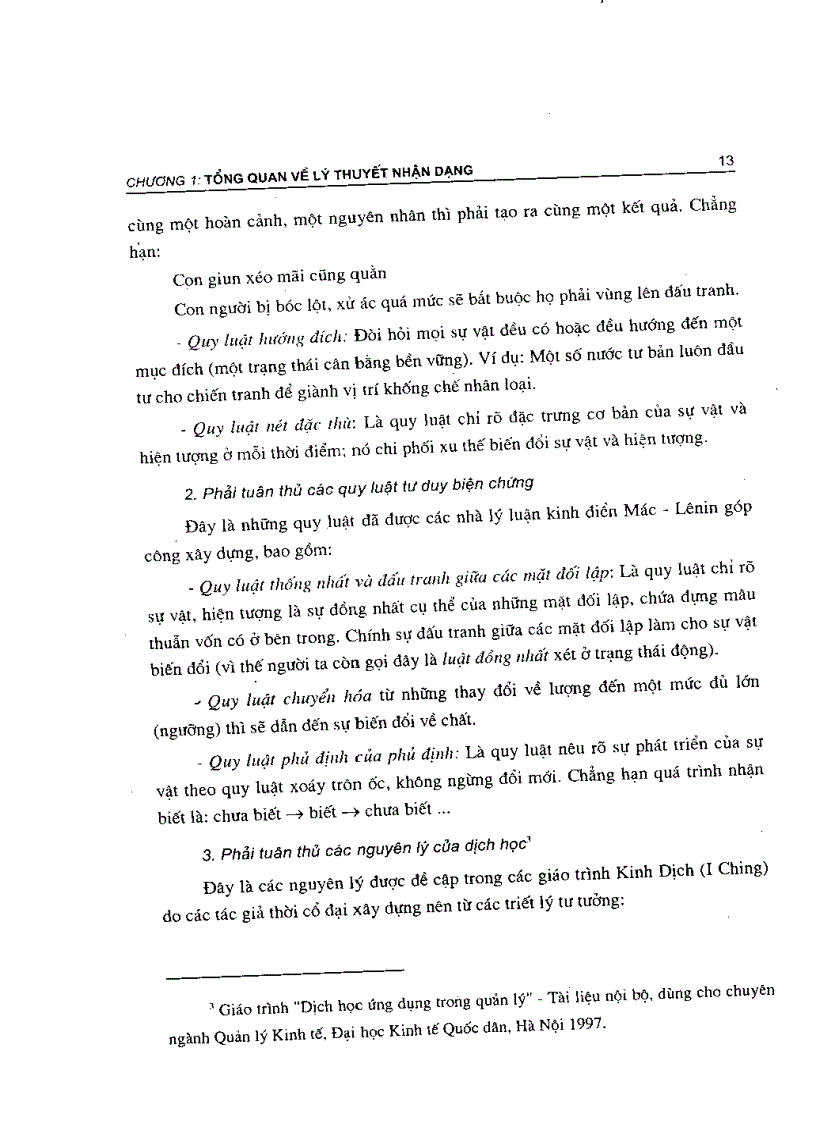 image for page Lý thuyết nhận dạng ứng dụng trong quản lý