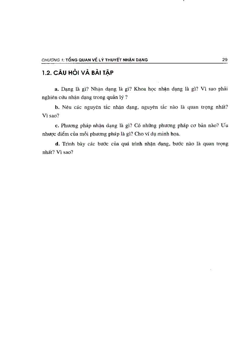 image for page Lý thuyết nhận dạng ứng dụng trong quản lý