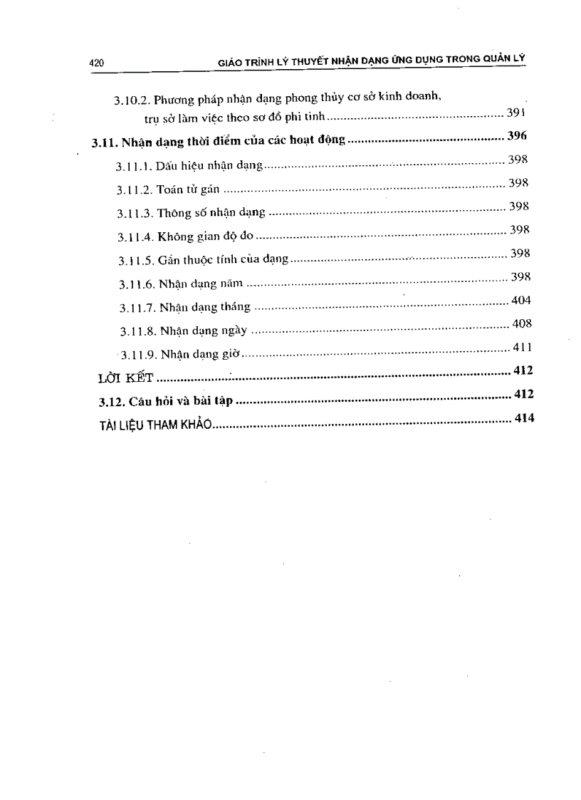 image for page Lý thuyết nhận dạng ứng dụng trong quản lý