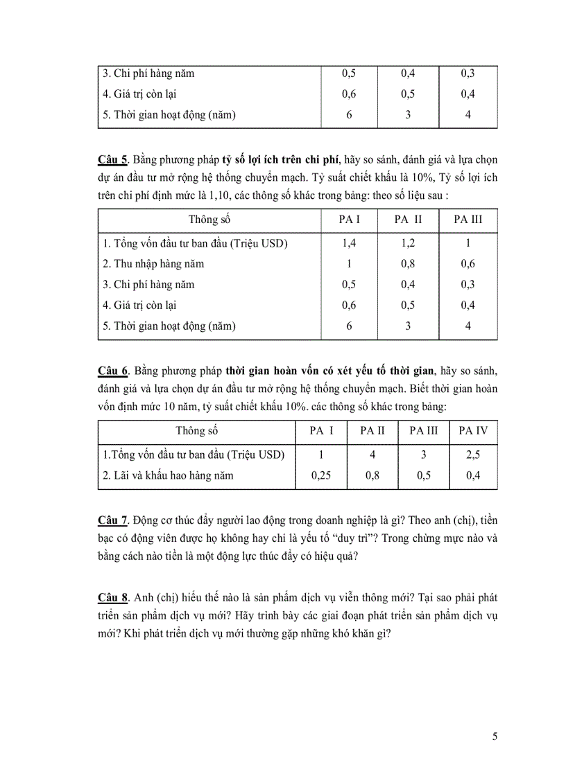 image for page Ngân hàng đề thi ôn tập Quản trị kinh doanh viễn thông