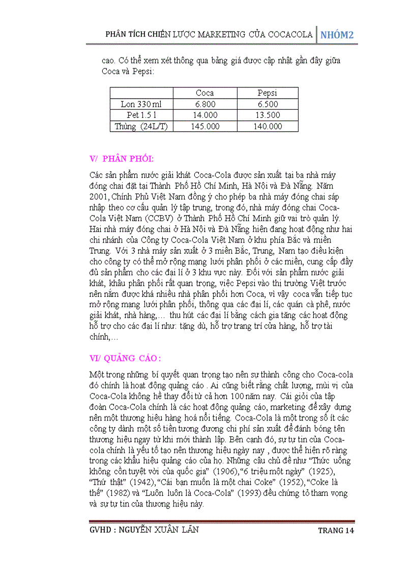 image for page Phân tích chiến lược Marketing của Cocacola