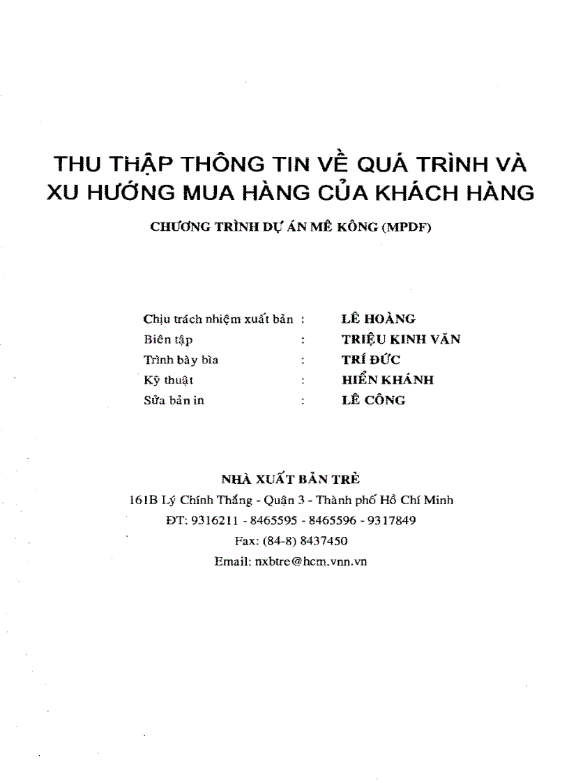 image for page Thu thập thông tin về quá trình và xu hướng mua hàng của khách hàng