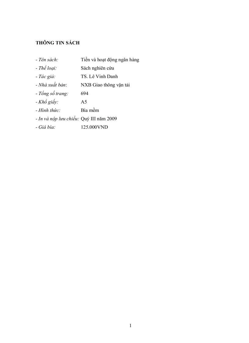 image for page Tiền và hoạt động ngân hàng