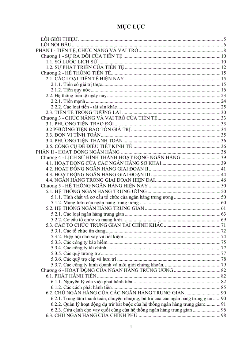 image for page Tiền và hoạt động ngân hàng