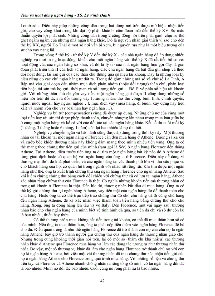 image for page Tiền và hoạt động ngân hàng