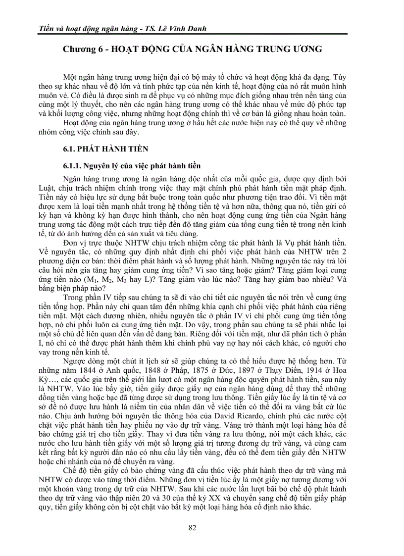image for page Tiền và hoạt động ngân hàng