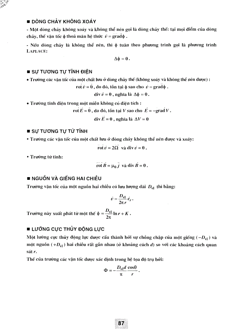 image for page Cơ Học Chất Lỏng
