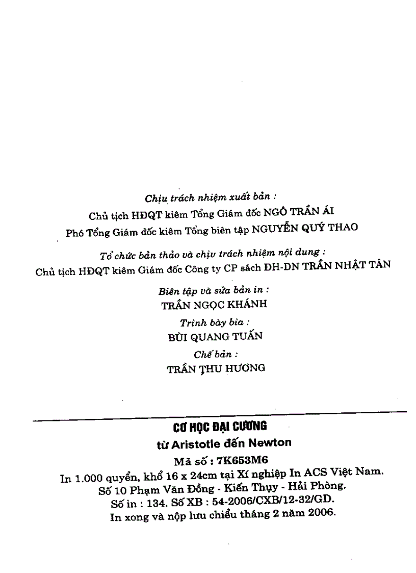 image for page Cơ học đại cương từ Aristotle đến Newton