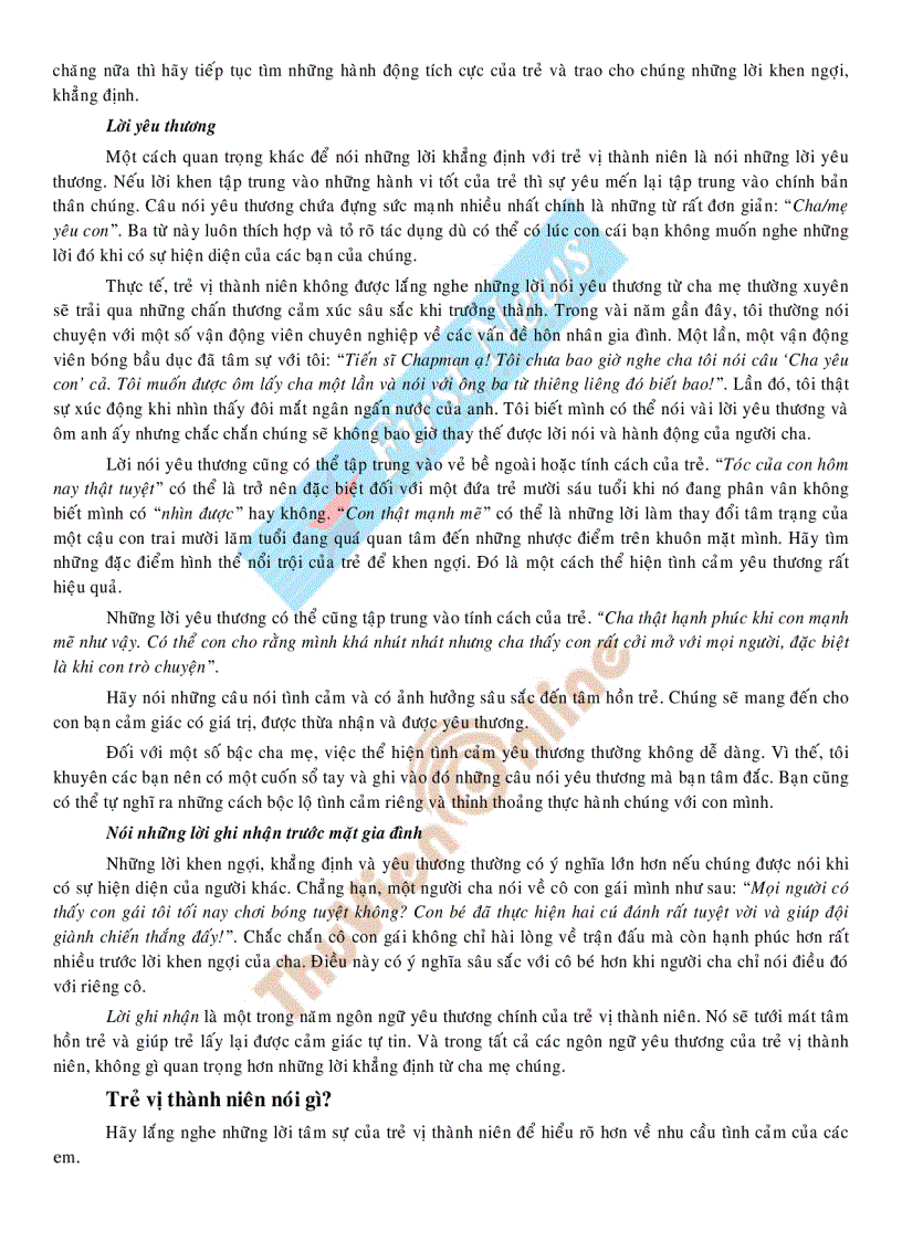 image for page 5 Ngôn Ngữ Tình Yêu Dành Cho Bạn Trẻ