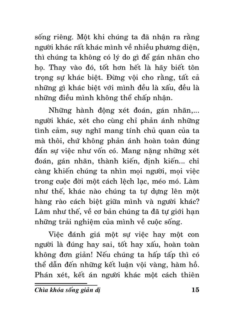 image for page Chìa khóa sống giản dị