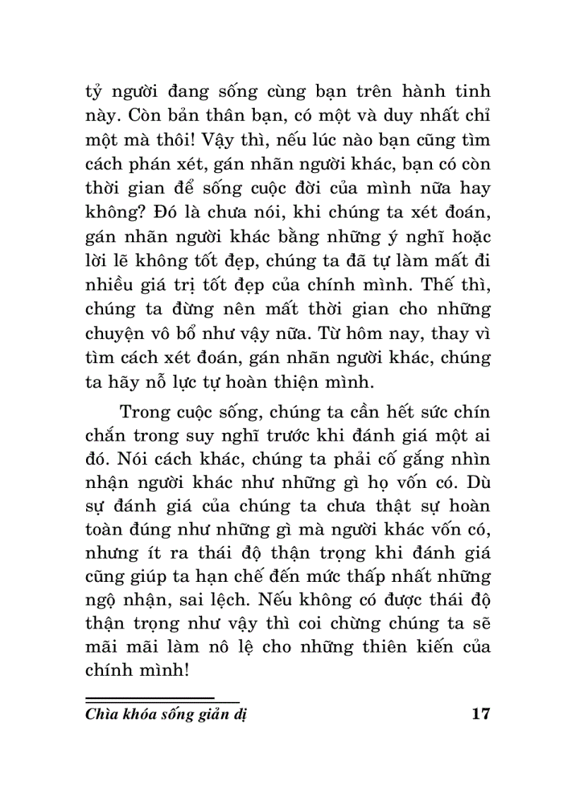 image for page Chìa khóa sống giản dị