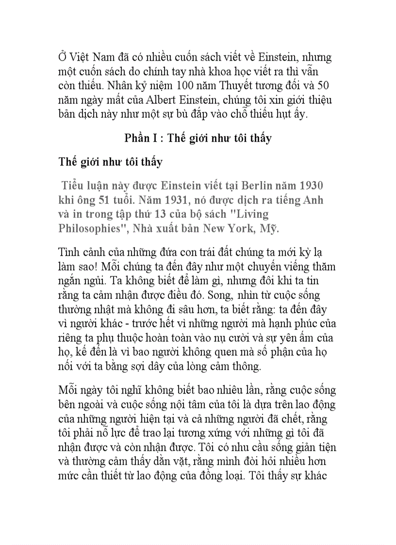 image for page Thế giới như tôi thấy