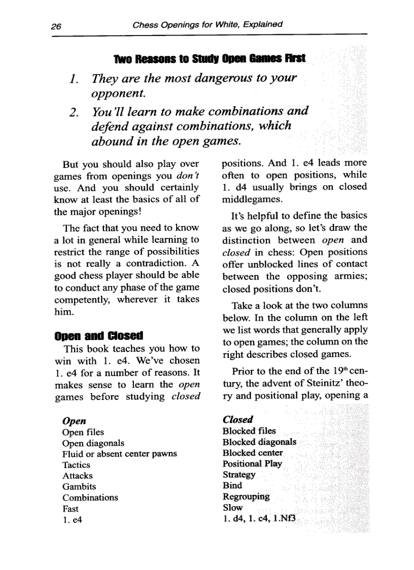 image for page Chess Openings for White Explained Winning with 1 E4