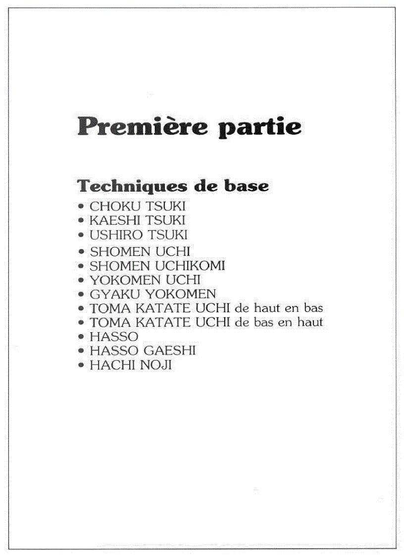 image for page Christian Tissier Aikijo Techniques de baton