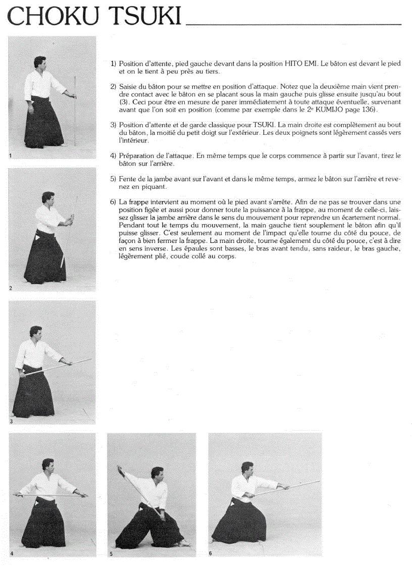 image for page Christian Tissier Aikijo Techniques de baton