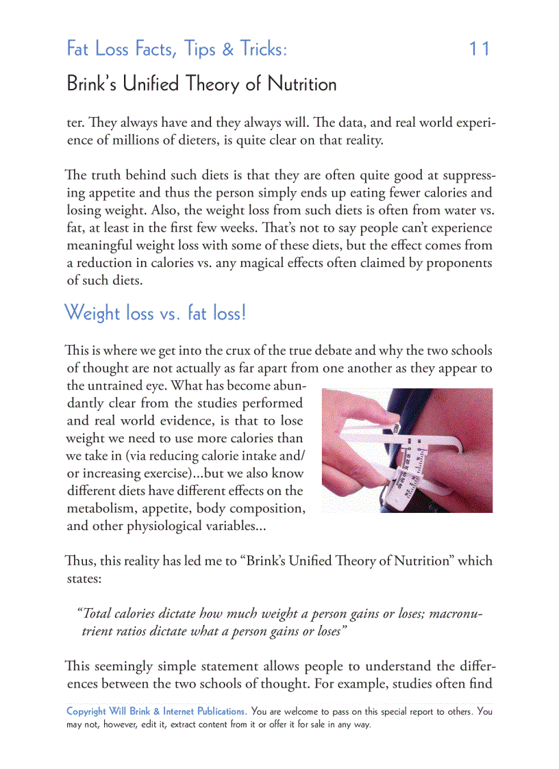 image for page Fat Loss Facts Tips Tricks