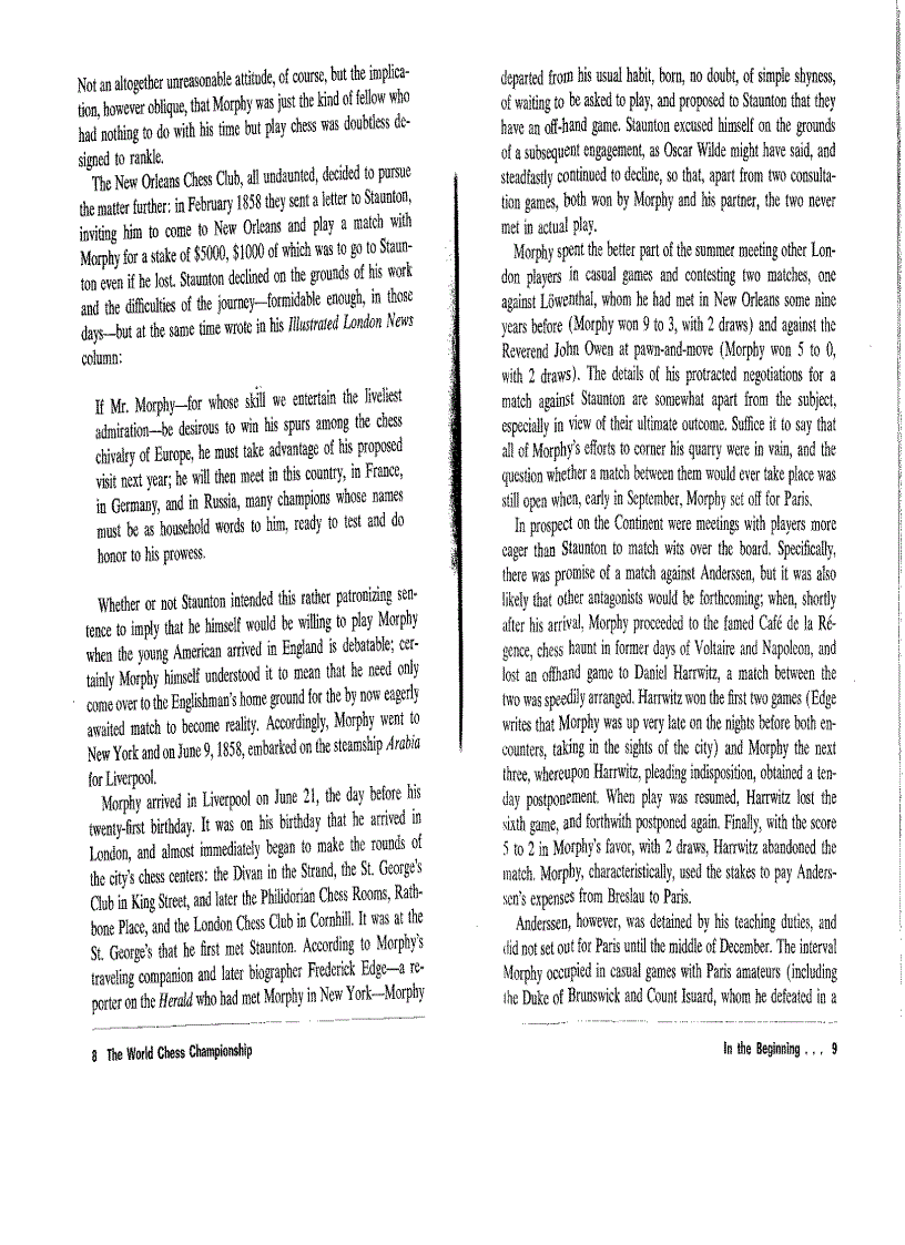 image for page From Morphy to Fischer a History of the World Chess Championship