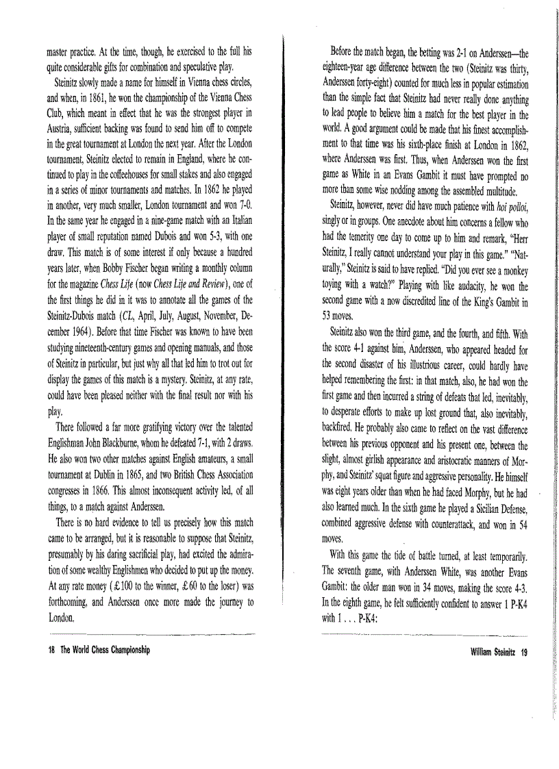 image for page From Morphy to Fischer a History of the World Chess Championship