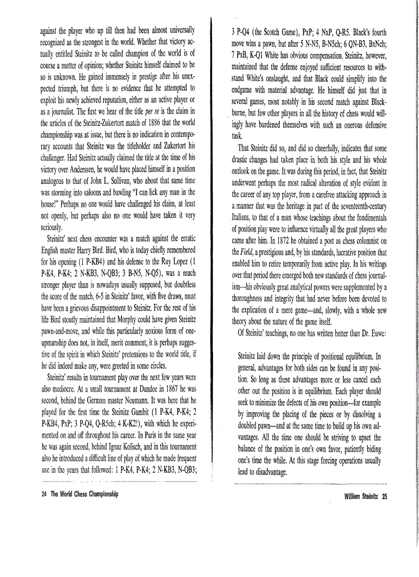 image for page From Morphy to Fischer a History of the World Chess Championship