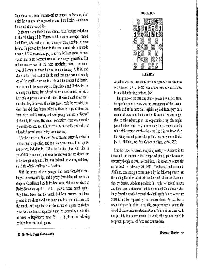 image for page From Morphy to Fischer a History of the World Chess Championship