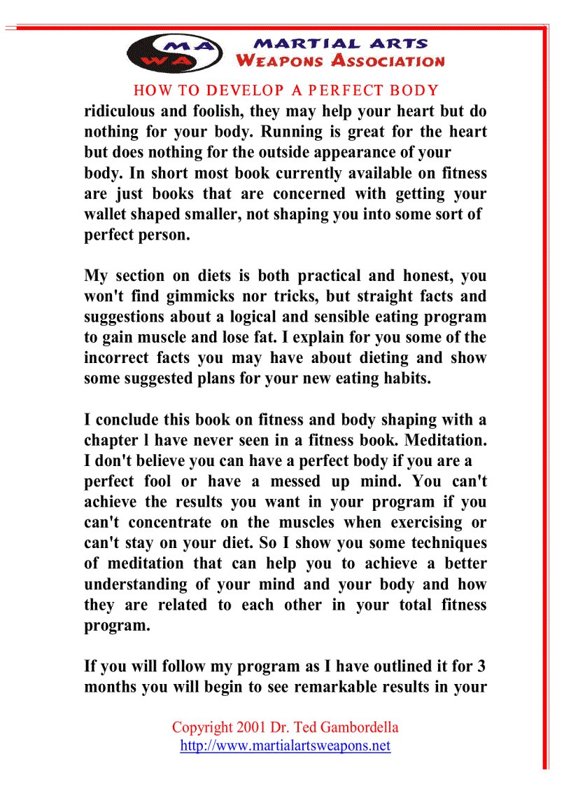 image for page How To Develope A Perfect Body