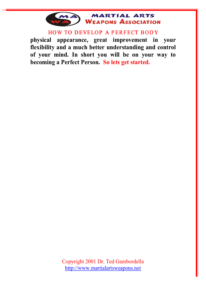 image for page How To Develope A Perfect Body