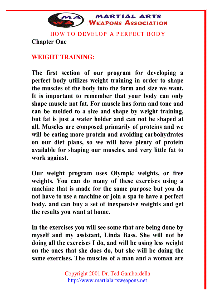 image for page How To Develope A Perfect Body