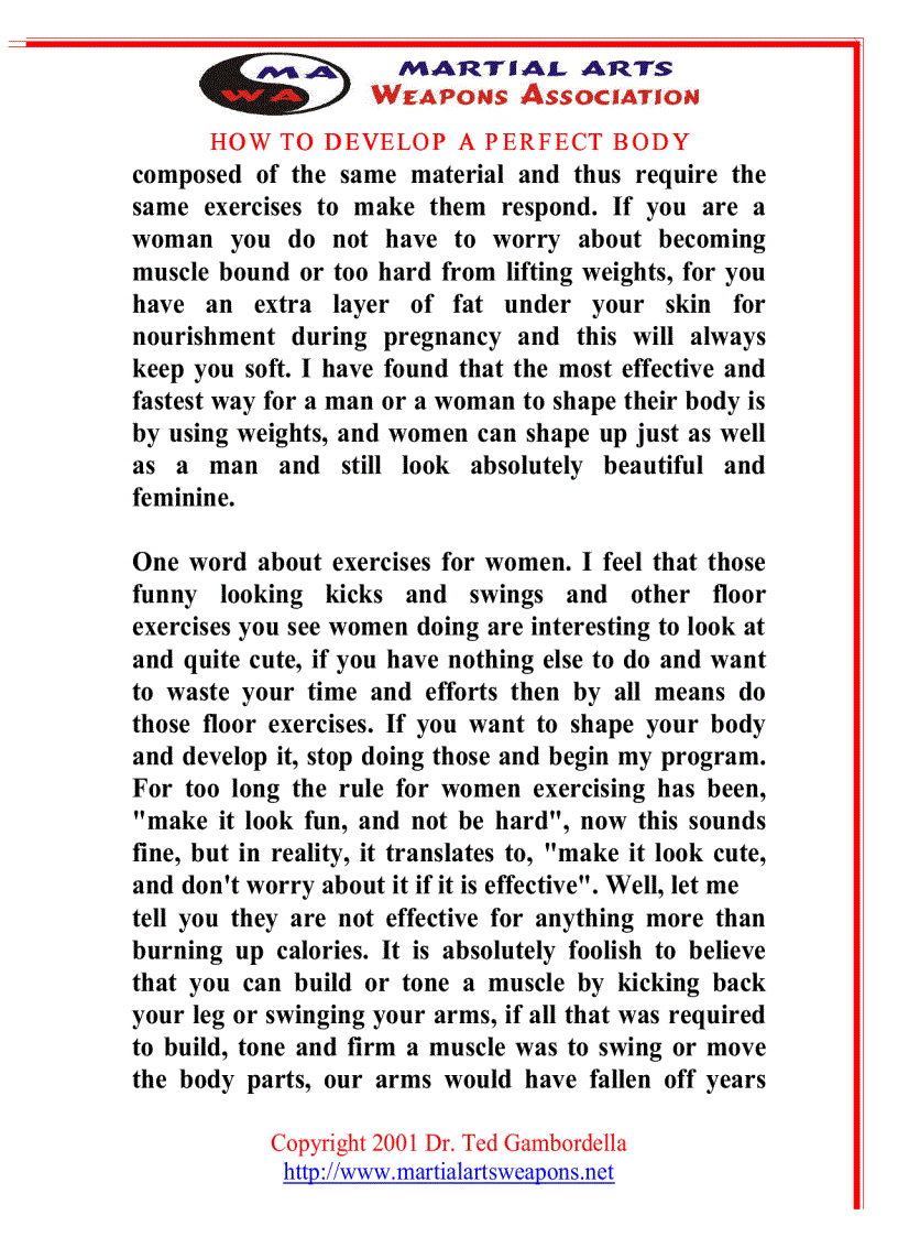 image for page How To Develope A Perfect Body