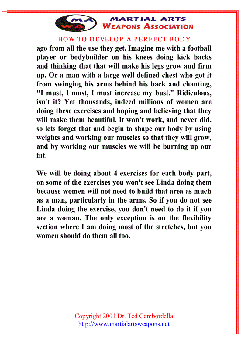 image for page How To Develope A Perfect Body