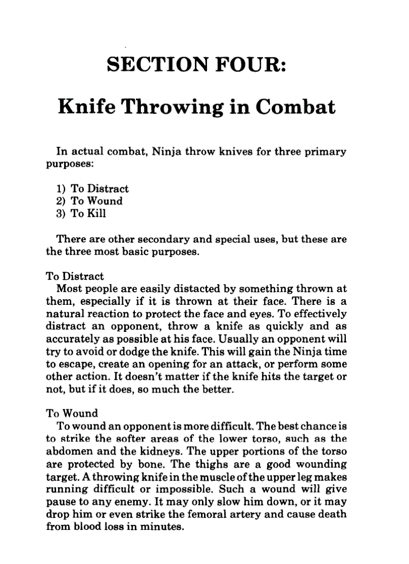 image for page Kỹ thuật phi dao của ninja