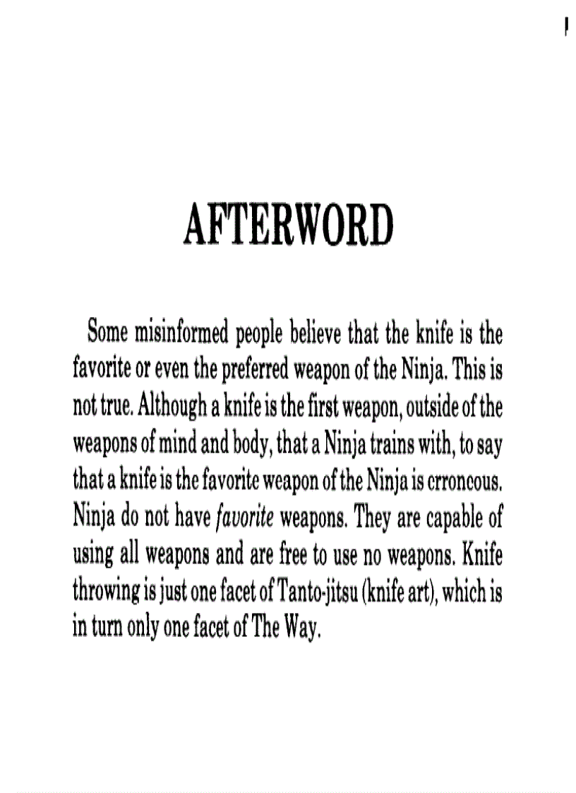 image for page Kỹ thuật phi dao của ninja