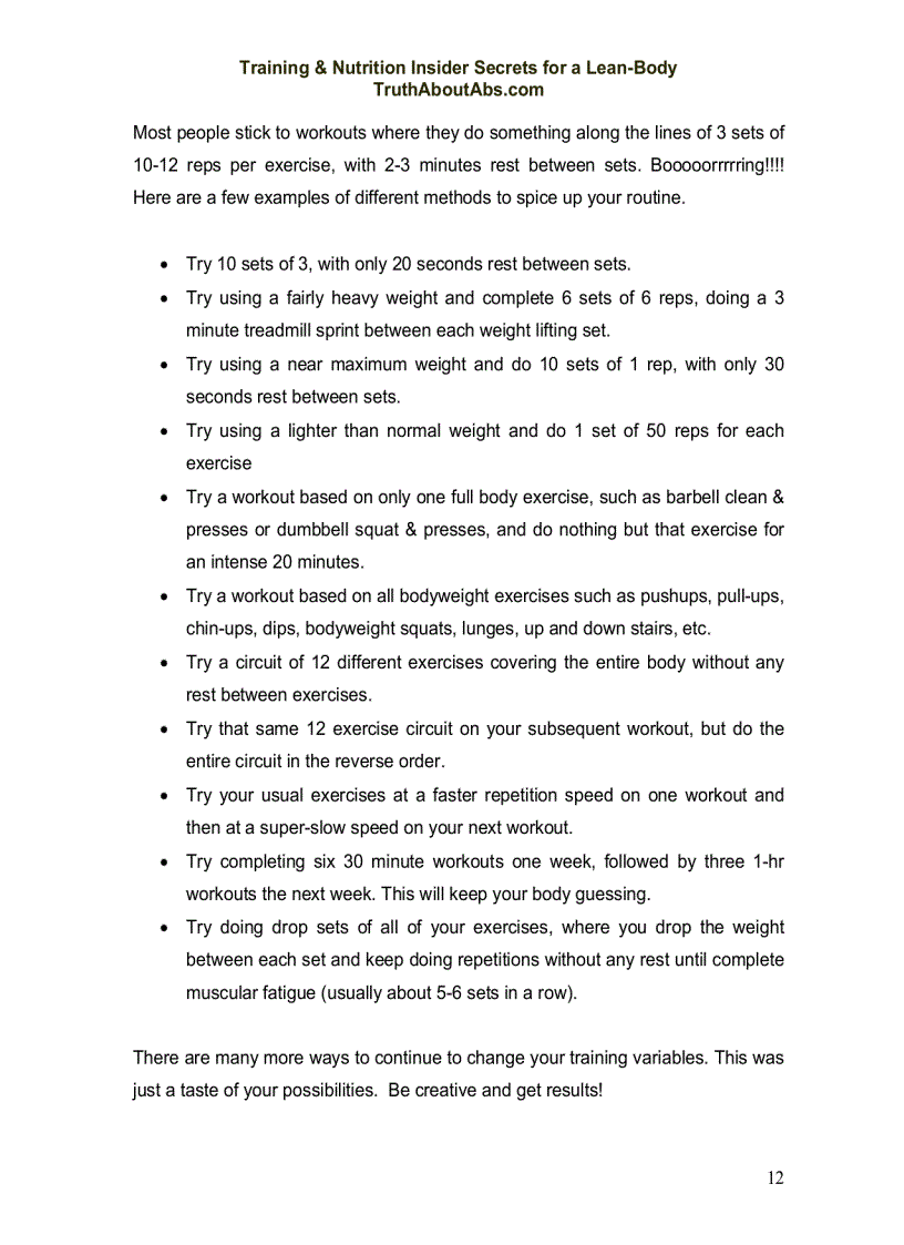 image for page Nutrition Secrets For A Hard Lean Body