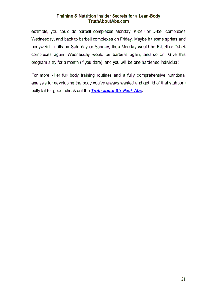 image for page Nutrition Secrets For A Hard Lean Body