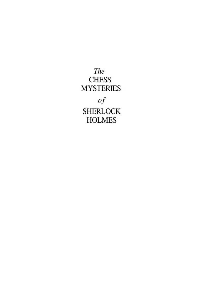 image for page The Chess Mysteries of Sherlock Holmes