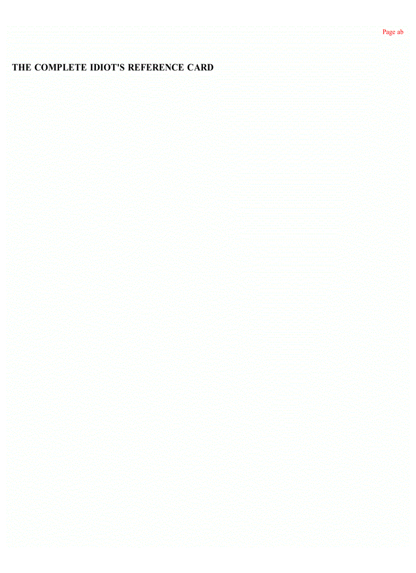 image for page The Complete Idiots Guide To Reflexology