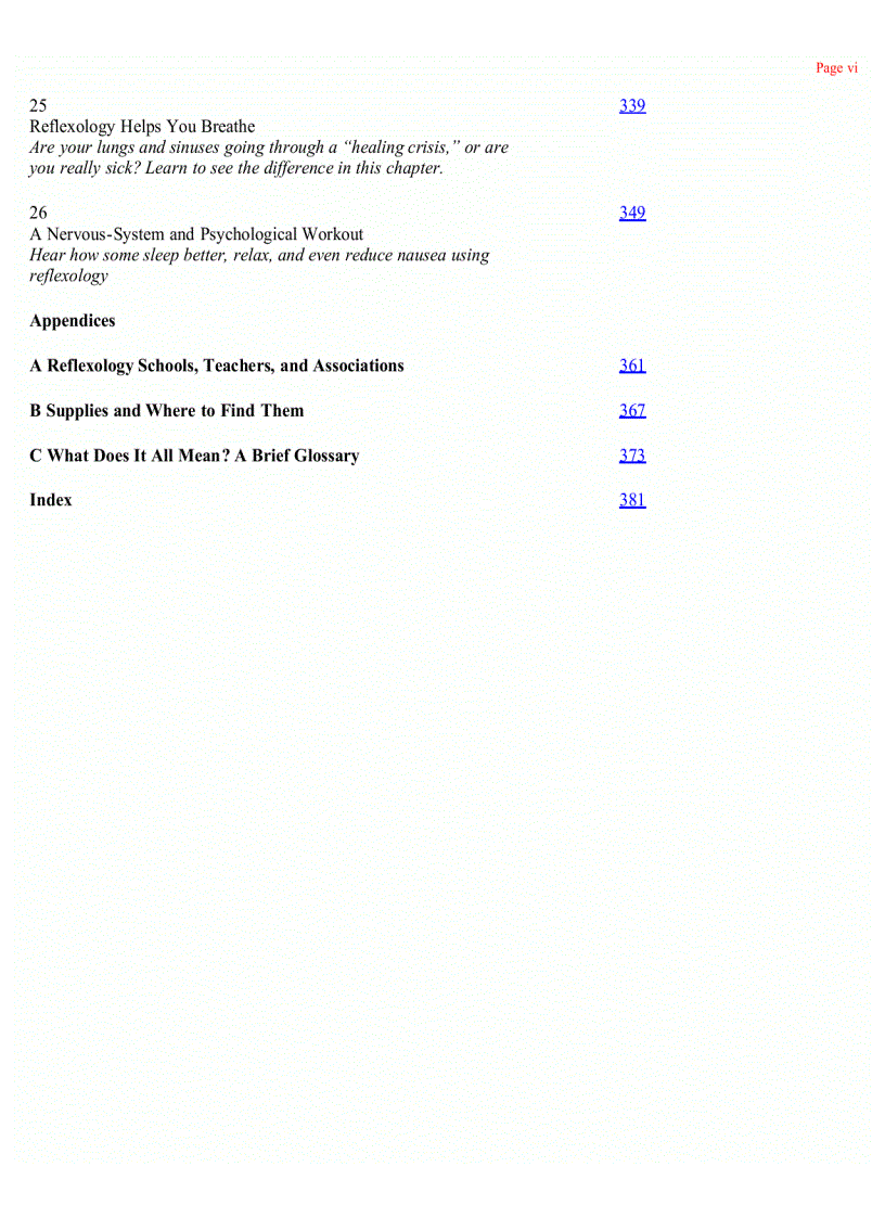 image for page The Complete Idiots Guide To Reflexology