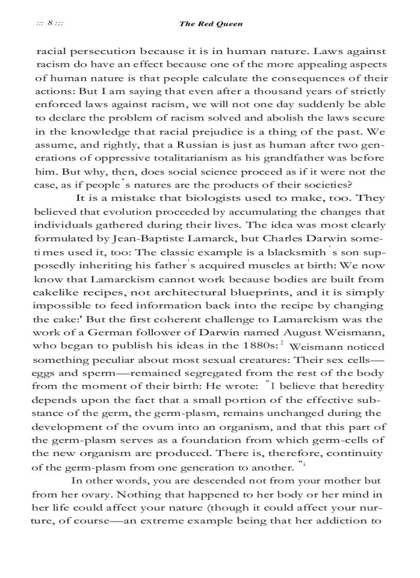 image for page The Red Queen Sex and the Evolution of Human Nature