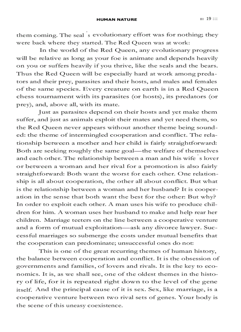 image for page The Red Queen Sex and the Evolution of Human Nature