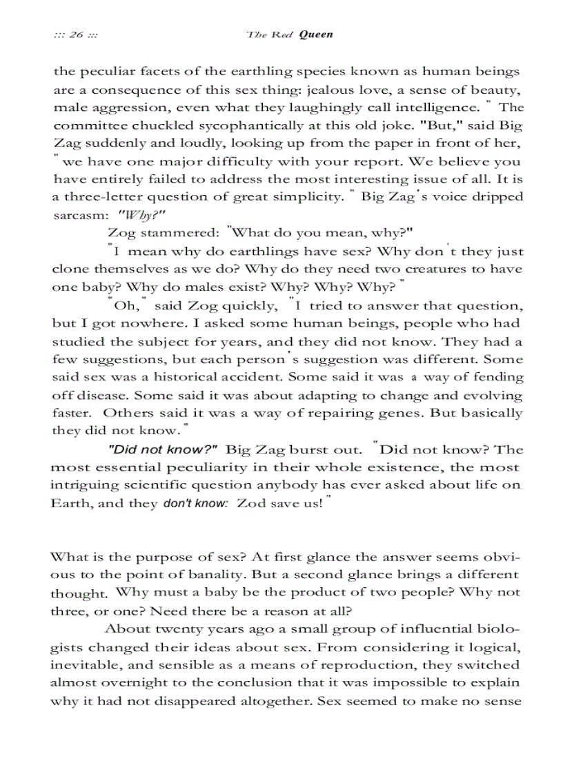 image for page The Red Queen Sex and the Evolution of Human Nature