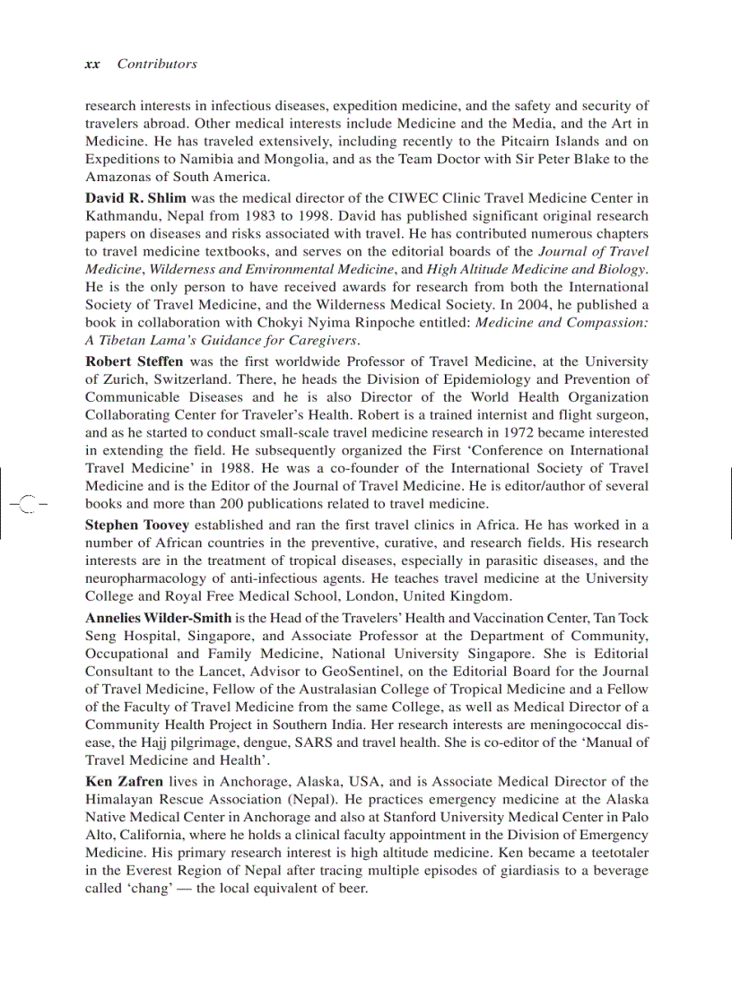 image for page Travel Medicine Tales Behind the Science