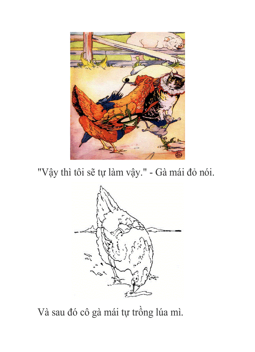 image for page Cô Gà Mái Đỏ