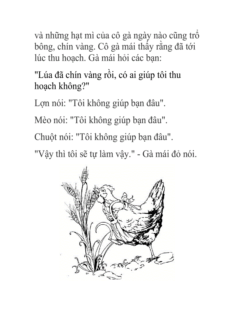 image for page Cô Gà Mái Đỏ