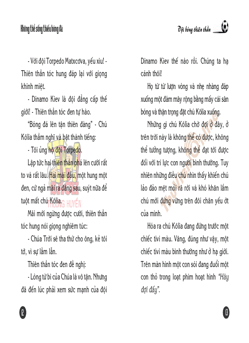 image for page Không thể sống thiếu bóng đá Tập 2 Đội bóng thiên thần