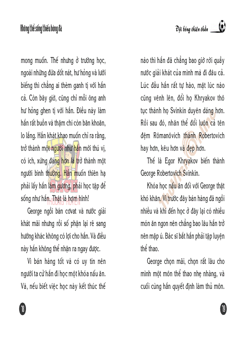 image for page Không thể sống thiếu bóng đá Tập 2 Đội bóng thiên thần