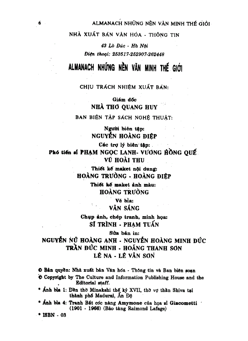 image for page Almanach Những Nền Văn Minh Thế Giới